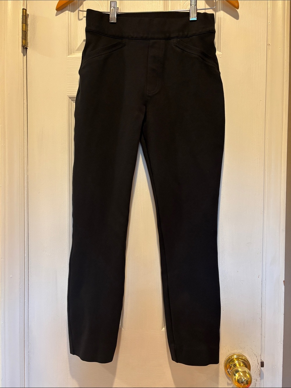 SPANX The Perfect Pant Ankle Crop Backseam Skinny Black 2025R1 XS EUC